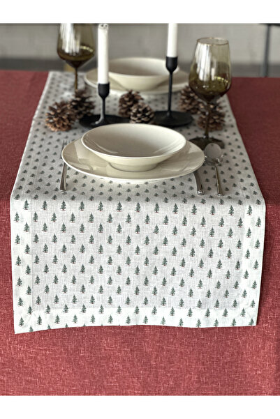 LUFA HOME Yılbaşı Keten Efektli Runner