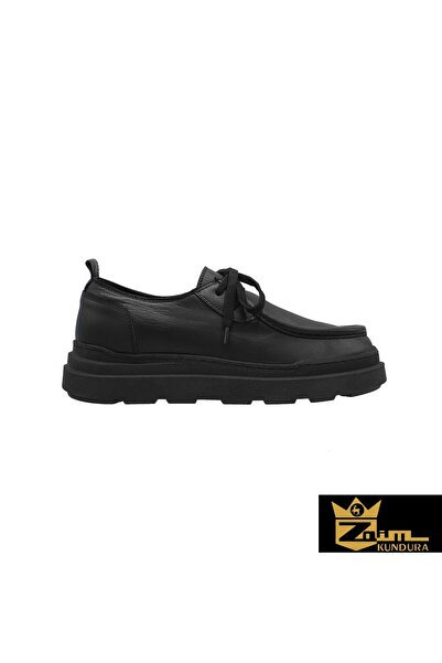 Zaim Kundura Women's Black Genuine Leather Shoes 505320466-1