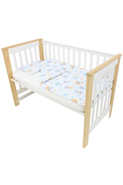 PRICHINDEL Set de lenjerie de pat pentru pătuț, flanel, 3 piese, koala, alb c...