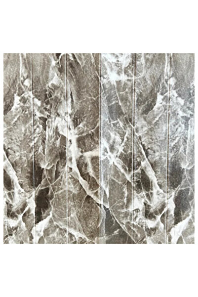 SDEPOT Set of 10 S DEPOT® wallpaper tiles, 3 mm thick, 70x70 cm, marble imitation pattern, dark gray