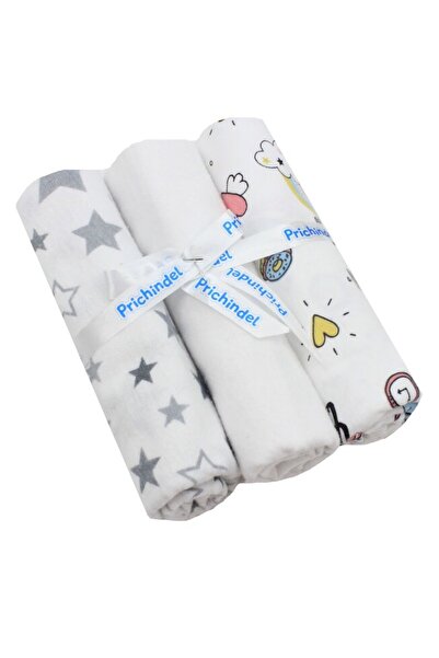 PRICHINDEL Set de 3 scutece din pânză, Unicorn și steluțe mari, bumbac, multi...