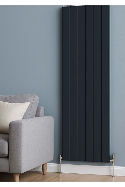 İconi Neva Dikey Single Alüminyum Dizayn Radyatör Krom Kapak - 1800 X 305