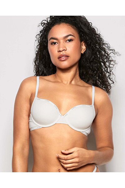 La senza حمالة صدر ديمي بشعار مبطنة قليلاً باللون العاجي