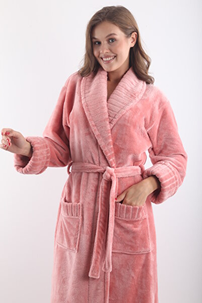 Wild Love 100% Bamboo Women's Shawl Collar Long Dressing Gown / Bathrobe