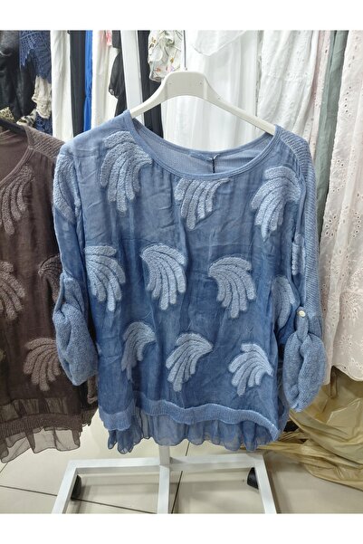 Tuana Otantik Payet Detaylı İpek Kazak