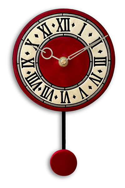 Tick Tack Clocks Antik Zaman Koleksiyonu Seramik Sarkaçlı Duvar Saati | El Ya...