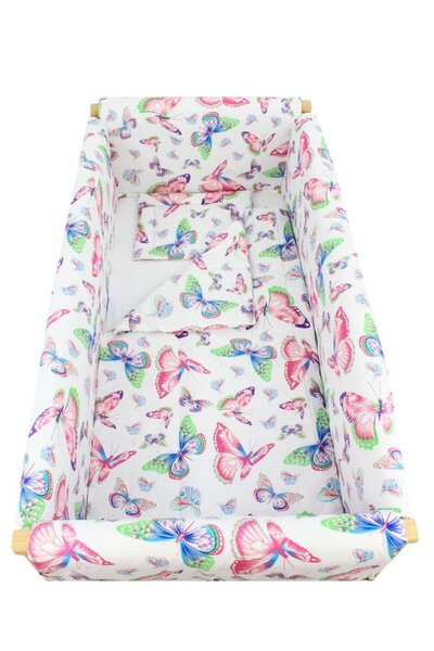 PRICHINDEL Set de lenjerie de pat 7 piese, Prichindel, Butterfly 120x60cm, mu...