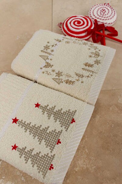 Ellia Soft Set de 2 prosoape de bucătărie din bumbac cu tematică de Crăciun W...