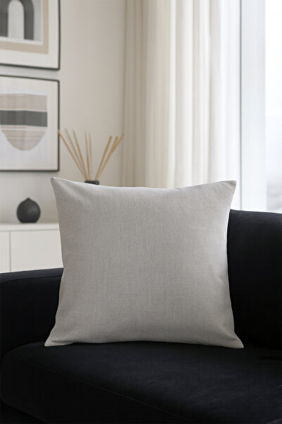 Premier Home Plain Duck Throw Pillow Cover Beige V1 45X45