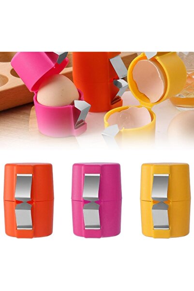 COOYA 3 PCS Egg Shell Opener for Hard Boiled Eggs, Egg Peeler Tool Handheld Egg Topper Cutter Tool Easy Eg