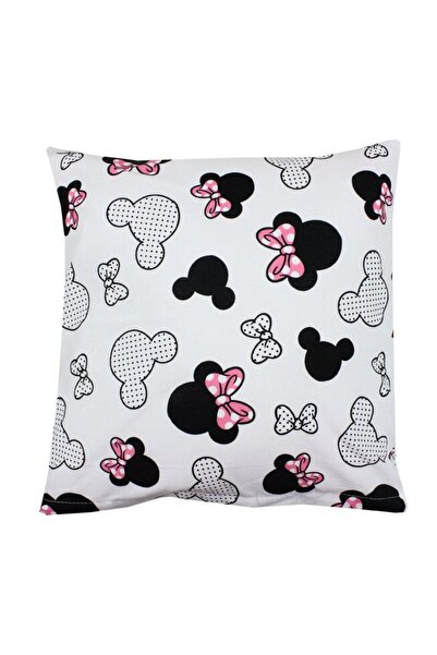 PRICHINDEL Pillow, Pink Bows, Cotton, 40x40 cm, White