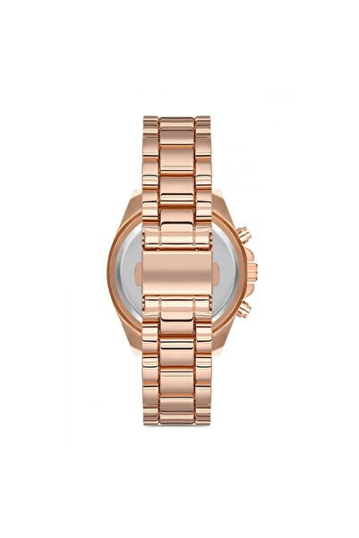 byhodi Elegant and Stylish Special Design Roman Numeral Detailed Metal Wrist Watch (rose)