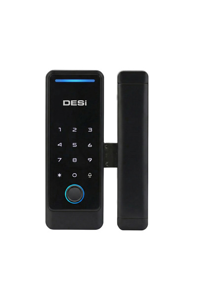 Desi QUiC Q006 Cam Kapılar İçin Akıllı Kilit - Tuş Takımı - Kart Okuyucu - Parmak İzi