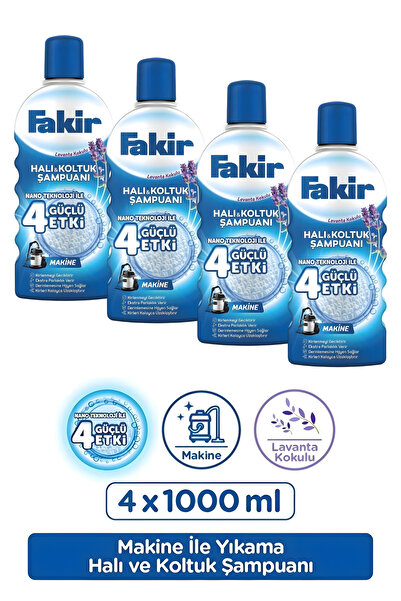 Fakir Halı Ve Koltuk Şampuanı Lavanta Kokulu Makine X 4