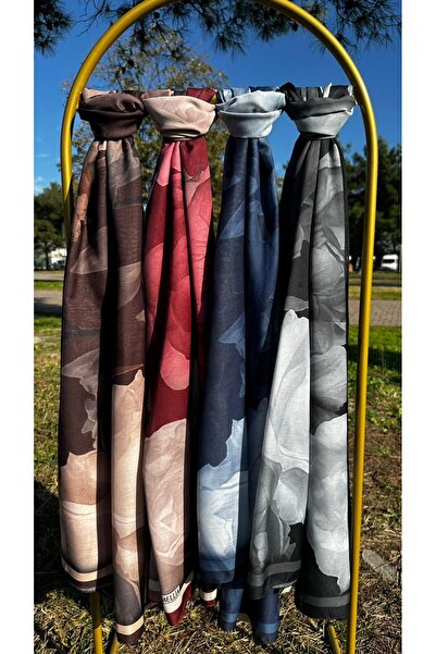 Modechic Collection Lotus Pattern Cotton Hijab Shawl