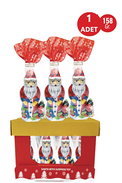 Pofika Noel Baba Figür Şeklinde Çikolata 158 Gr Figür Çikolata Yılbaşı Noel Baba 1 ADET