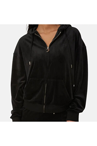 Juicy Couture Κλασικό βελούδινο oversized φούτερ γυναικείο