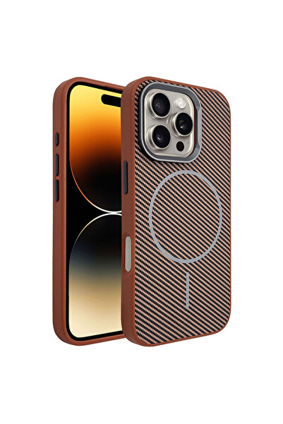 Apple Θήκη iPhone 16 Plus, Carbon MagCase, AntiShock, Καφέ