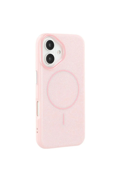 Apple Θήκη MagGlitter για iPhone 16 Plus, MagCase, Υπολογιστής, Γυαλιστερή, Ροζ