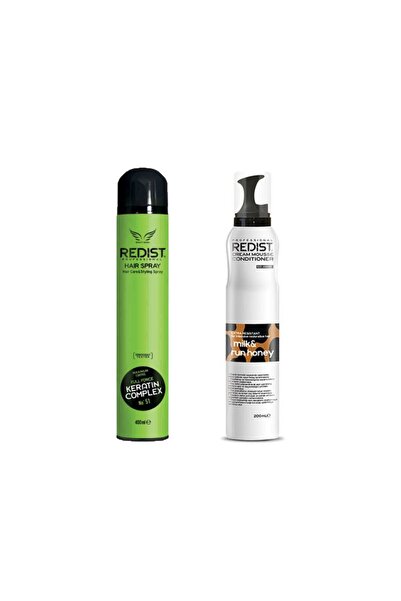 Redist Redist styling package: Keratin Hairspray 400ml and Milk&Honey Treatment Foam 200 ml