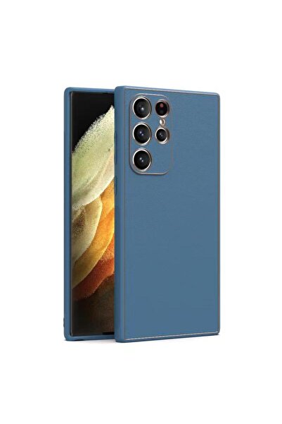 Samsung Husa  pentru A25, -Leather, TPU Edge, Navy Albastra