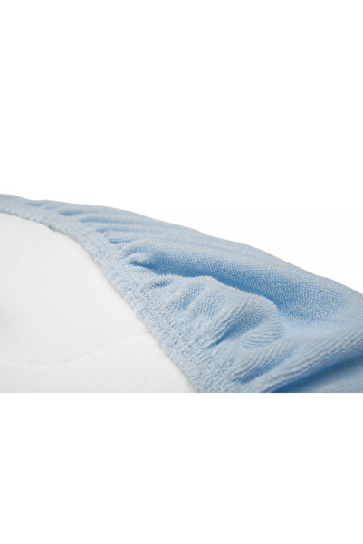 Sensillo Terry Blue baby carrycot mattress sheet 75x35 cm with elastic band, washable at 40 degrees, ma