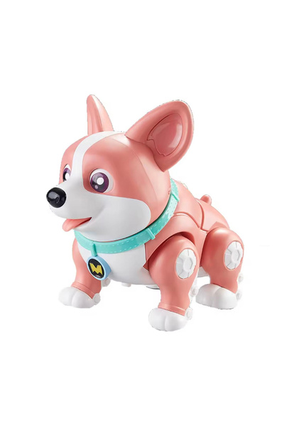 Denn Store Câine robot inteligent pentru copii –interactiv, lumini, sunete, mers autonom, jucărie electronică