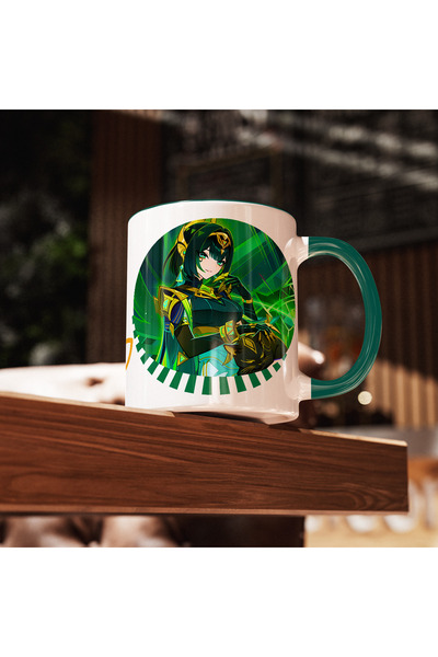 Define Moyas Genshin Impact Nefer Porcelain Mug Cup – Anime Design – Double-Sided Printing