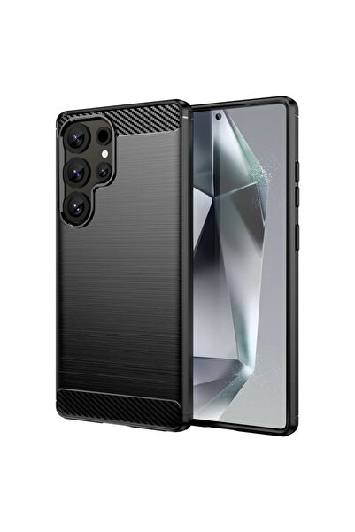 Samsung Θήκη για S25 Ultra, TPU, Μεταλλική εμφάνιση, Μαύρη