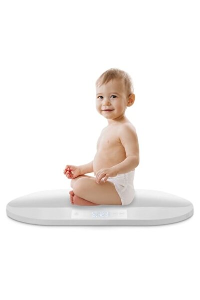 ideal STORE idealSTORE Electronic Baby Scale - Hold Function, Large LCD, Ergonomic, Tare, 5g Precision, 40 kg