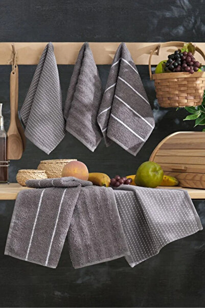 VENTİ VENTİSCA Pamuklu 6'lı Mutfak ve El&Yüz Havlu Seti 30x50 cm