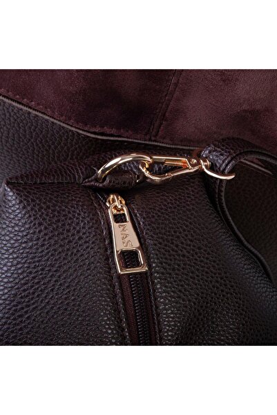 Nas Bag Large Size Casual Women's Shoulder Bag Puppy Bag Brown Suede