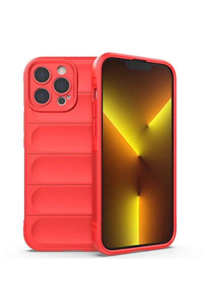 Apple iPhone 16 Pro Case - Grip Microfiber, ShockProof, Pure Red