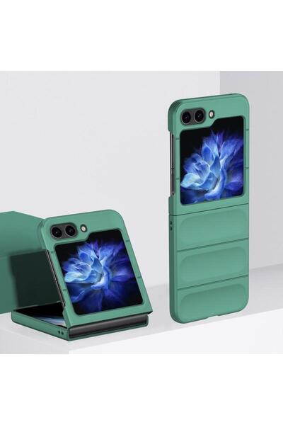 Samsung Husa Stripe pentru Z Flip6 - Matte, ShockProof, Green