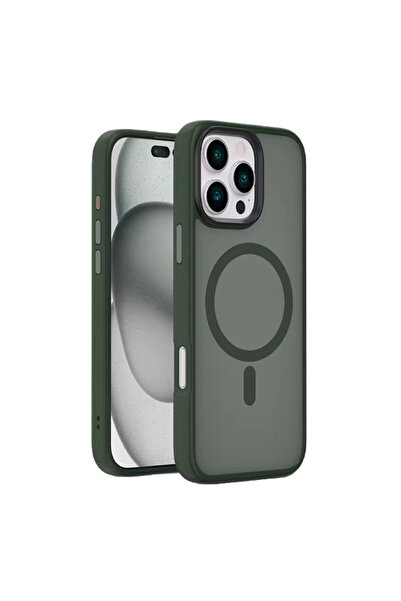 Apple Husa pentru iPhone 16 Plus, MagCase, Matte, Gray/Green