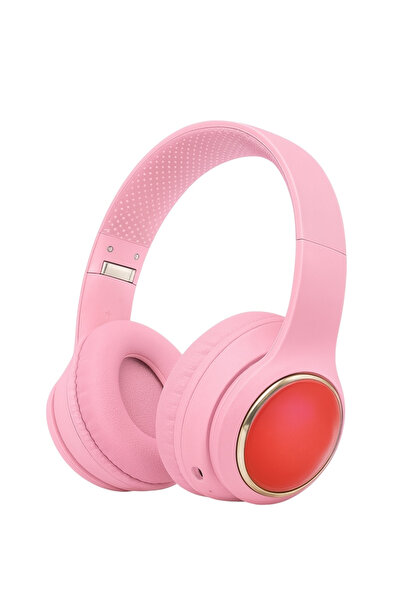 BaoBao Evening Free LED Wireless Headphones, Hi-Res Audio, RGB Lights, Pink
