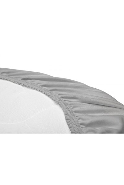 Sensillo Jersey Grey baby carrycot mattress sheet 75x35 cm made of cotton with elastic band, washable