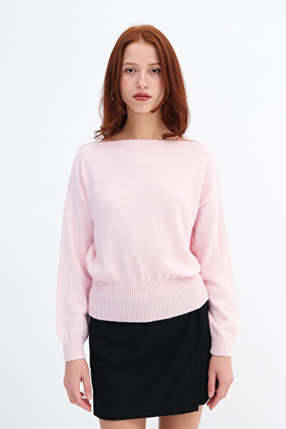 Addax Boat Neck Knitwear Sweater K3526