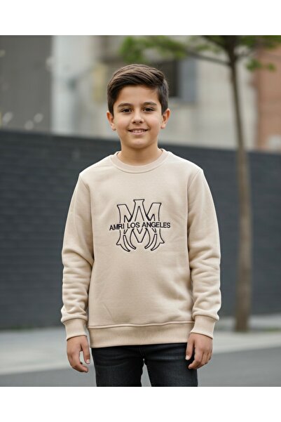 Amırı Los Angeles Yazılı Nakış Detaylı İçi Şardonlu Sweatshirt