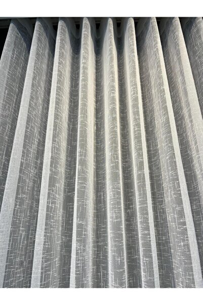 VIP PADİŞAH CONCEPT NATUREL KETEN TÜL PERDE 1/3 SIK PİLE ÜTÜ İSTEMEZ