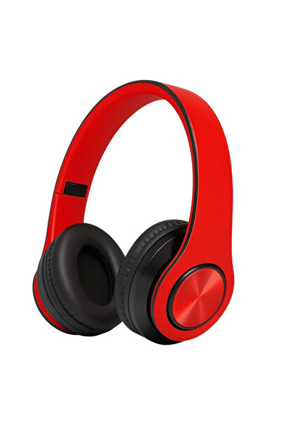 BaoBao Wireless Headphones B39 Red Bluetooth 5.0 On-Ear HIFI – Built-in Microphone Autonomy 6h