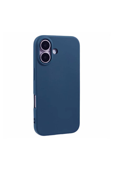 Apple iPhone 16 Plus Case, MicroFiber, TPU, Navy Blue