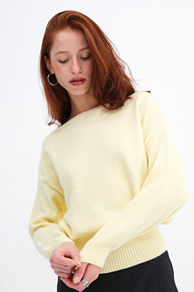 Addax Boat Neck Knitwear Sweater K3526