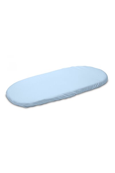 Sensillo Jersey Blue baby crib mattress sheet 75x35 cm made of cotton with elastic, wheel, basins