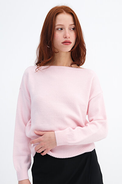 Addax Boat Neck Knitwear Sweater K3526