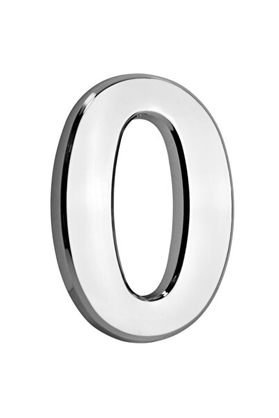 Strend Pro Numar casa MagicHome, cifra 0, PVC, Argintiu, 70x100mm