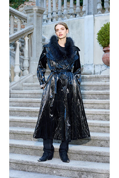 MissWhence Patent Leather Top Coat