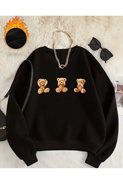 LELVANİ Printed Bear Sweater