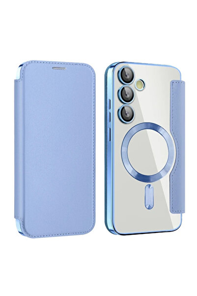 Samsung Θήκη MagFlip για S24 FE (S721), Μαγνήτης, Προστασία RFID, Δέρμα, Χρωμ...