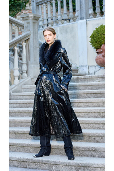 MissWhence Patent Leather Top Coat